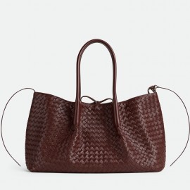 Bottega Veneta Pinacoteca Large Bag in Madder Intrecciato Calfskin