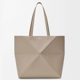Loewe Medium Horizontal Puzzle Fold Tote Bag in Clay Grained Leather