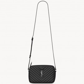 Saint Laurent Lou Camera Bag in Noir Quilted Calfskin