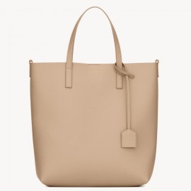 Saint Laurent Toy North/South Shopping Bag in Beige Calfskin
