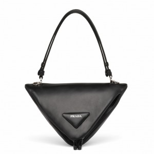 Prada Padded Bag In Black Nappa Leather