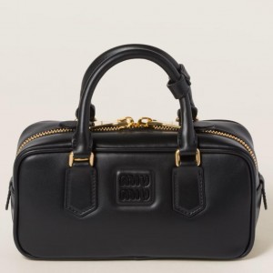Miu Miu Arcadie Medium Bag in Black Leather