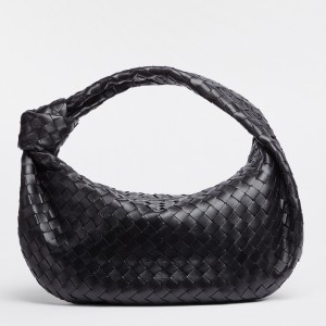 Bottega Veneta BV Jodie Small Bag In Black Intrecciato Leather