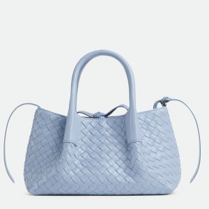 Bottega Veneta Pinacoteca Small Bag in Lunar Intrecciato Calfskin