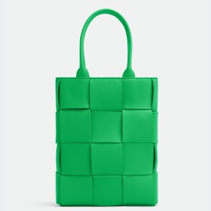 Bottega Veneta Mini Cassette Tote Bag In Parakeet Lambskin