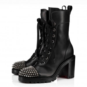 Christian Louboutin Black Ts Croc 70MM Ankle Boots