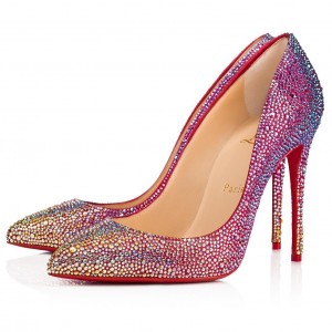 Christian Louboutin Red Kate Strass Degrade Pumps 100mm