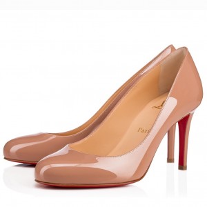 Christian Louboutin Nude Patent Fifille Pumps 85mm