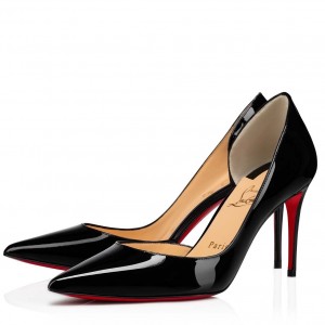 Christian Louboutin Iriza Pumps 85mm in Black Patent Leather