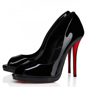 Christian Louboutin Lady Z Pumps 120mm in Black Patent Leather
