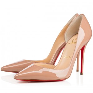 Christian Louboutin Nude Patent Iriza 100mm Pumps