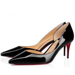 Christian Louboutin Black Patent Iriza 70mm Pumps