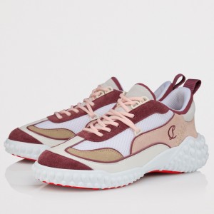 Christian Louboutin Women's Mara Sneakers in Pink Mesh and Leather