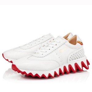 Christian Louboutin Women's White Loubishark Sneakers