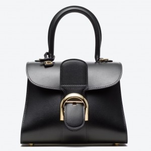 Delvaux Brillant Mini Bag in Black Box Calf Leather