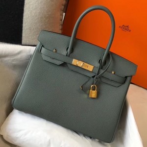 Replica Hermes Vert Amande Epsom Kelly 25cm Sellier Bag GHW