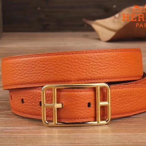 Hermes Orange Cape Cod 32 Reversible Belt