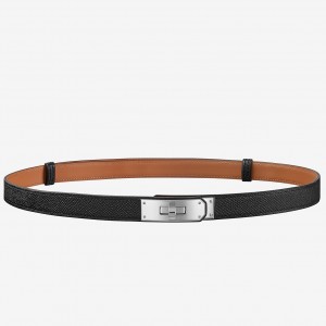 Hermes Kelly Belt In Black Epsom Leather