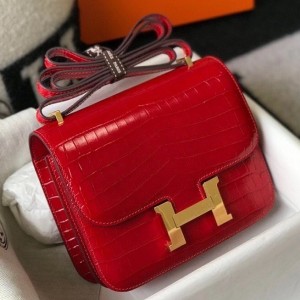 Replica Hermes Constance 18 Handmade Bag In Nata Chevre Mysore Leather