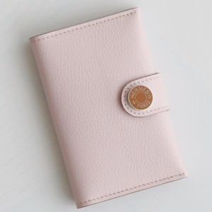 Hermes R.M.S Card Holder in Mauve Pale Evergrain Calfskin