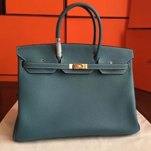 Replica Hermes Birkin 30 Retourne Handmade Bag In Gris Asphalt Ostrich  Leather