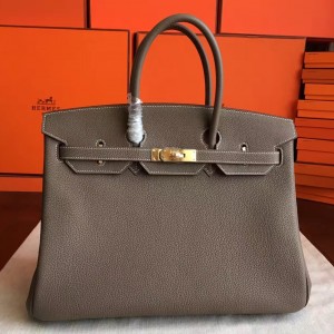 Hermes Birkin 25 Bag in 8u Blue Glacier Epsom Calfskin SHW