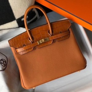 Hermes Touch Birkin 25cm Limited Edition Gold Bag