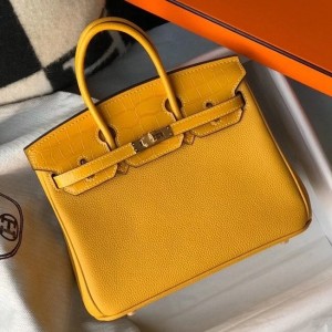 Hermes Touch Birkin 25cm Limited Edition Yellow Bag