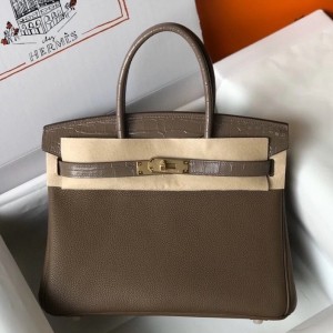 Hermes Touch Birkin 30cm Limited Edition Taupe Bag