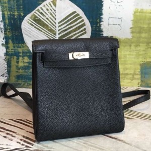 Hermès Kelly Ado Backpack - Black Backpacks, Handbags - HER22407