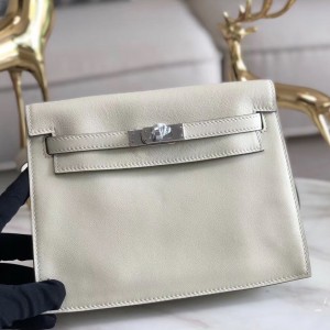 Replica Hermes Kelly Danse II Bag In Gris Tourterelle Evercolor Calfskin