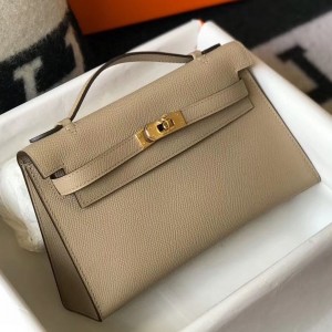 Fake Hermes Constance Elan Bag In Celeste Epsom Leather Replica