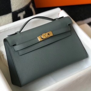 Replica Hermes Kelly Pochette Handmade Bag In Nata Swift Calfskin