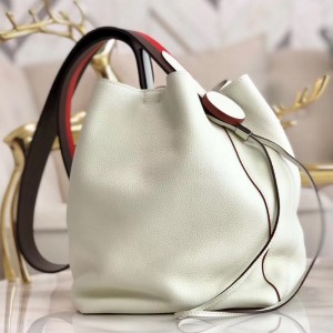 Hermes Licol 17cm Bag In White Evercolor Calfskin