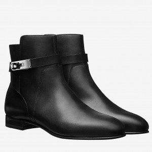 Hermes Black Neo Ankle Boots