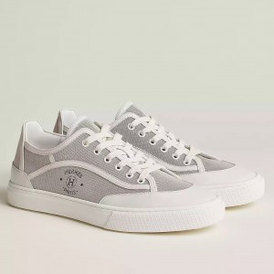 Hermes Men's Get Sneakers in H Canvas