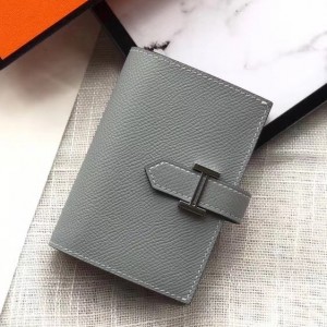 Hermes Bleu Lin Bearn Wallet