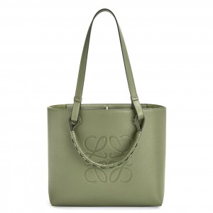 Loewe Small Anagram Tote In Rosemary Classic Calfskin 