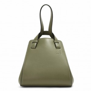 Loewe Hammock Nugget Bag In Avocado Green Calfskin