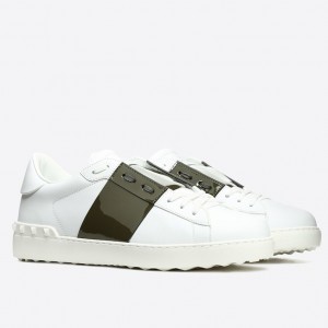 Valentino Garavani Patent Open Sneaker Black