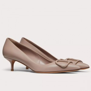 Valentino VLogo Signature Pumps 45mm In Poudre Calfskin