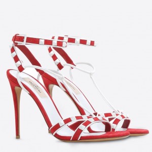 Valentino Garavani Red Free Rockstud 105mm Sandals