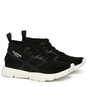 Valentino Garavani Black Sound High Sneakers