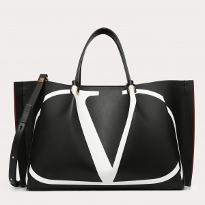 Valentino Vlogo Escape Medium Shopper With Inlay Detail