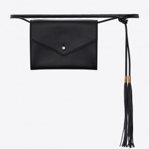 Saint Laurent Black Envelope Belt Bag