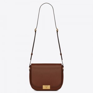 Saint Laurent Betty Satchel In Camel Smooth Leather