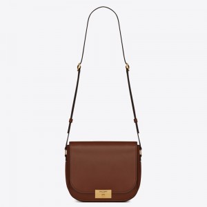 Saint Laurent Betty Satchel In Camel Smooth Leather