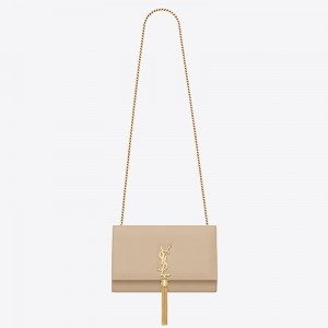 Saint Laurent Medium Kate Bag With Tassel In Powder Smooth Leather