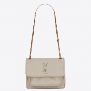 Replica YSL Fake Saint Laurent Niki Baby Bag In Black Crocodile