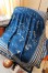 Hermes Blue Tatouages Marins Bandana Shawl 140 